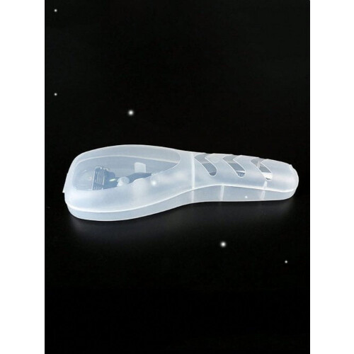 Men's Transparent Razor Case Plastic Travel Box 1