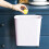 Hanging Waste Bin with Lid Kitchen Trash Can Garbage Cupboard 3