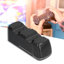 Dual USB Controller Charging Stand for PS4, Black, ABS Material