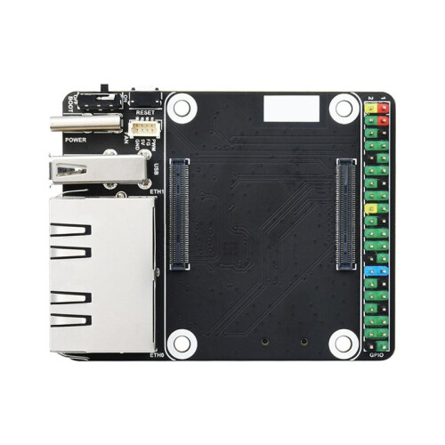 2X  Dual Ethernet CM4 Carrier Board for RPI Raspberry Pi Compute Module 4 Lite EMMC Expansion Base Board 2
