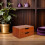 Vintage Wood Desktop Drawer Unit with Two Drawers 2