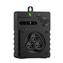 Appareil Anti-Aboiements à Ultrasons pour Chien, Étanche, Rechargeable par USB, Noir