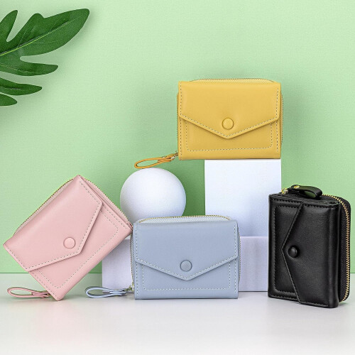 Women's Bifold Wallet with RFID Blocking and Zip Coin Pocket 1