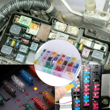 220PCS Blade Fuse Assortment Small & Medium Size 2/3/5/7.5/10/15/20/25/30/35AMP