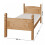 Mercers Furniture Corona 3'0" Single High Foot End Bed Frame Solid Pine 4