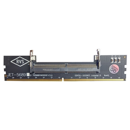 2X DDR5 Laptop to Desktop Memory Adapter Card Notebook to PC Computer Memory Extension Adapter with Stable Power Supply 1