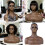 PVC Training Mannequin Head Model With Shoulders In Dark Skin 2