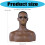 PVC Training Mannequin Head Model With Shoulders In Dark Skin 3
