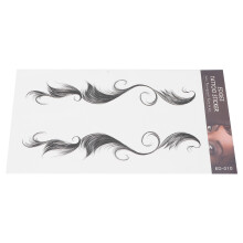 Wasserfester Haaransatz-Aufkleber für Frauen, 11x18cm, Natürliche Fake-Haartattoo