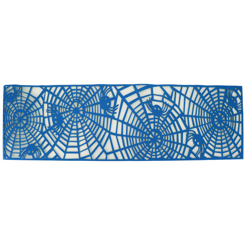 Hollow Out Blue Rectangle Table Runner 100x30cm for Wedding & Home 1