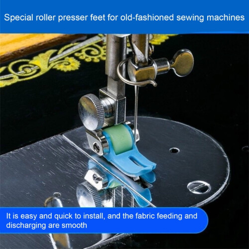 Sewing Machine Presser Foot Sewing Roller Presser Foot for Thin Thick Fabric 2
