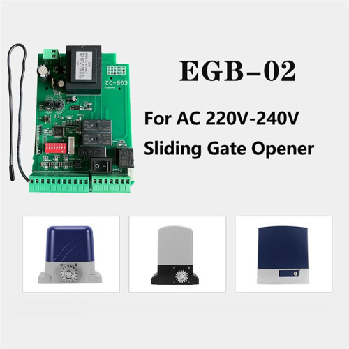 AC220 Automatic Sliding Gate Motor Control Board +4 Remote Control for Sliding Gate Opener Access Control System 2