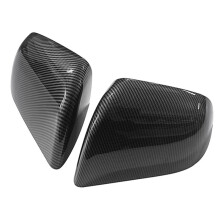 Car Rearview Mirror Cover Carbon Fiber for Model 3 2017-2024 Rearview Mirror Cap Decorative Modified