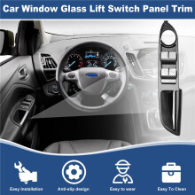 Pannello di Rivestimento 'Interruttore di Sollevamento Vetro Finestrino Portiera Anteriore 'Auto per Escape C-MAX 2013-2018 ABS Cornice