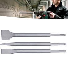 3-teiliges Meißel-Set aus Kohlenstoffstahl für Fliesen und Beton, Flach- und Rundschaft, 10,5 mm