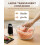 2 Pack Gravity Electric Salt and Pepper Grinder Set Automatic Battery Powered Salt Mill, Adjustable Coarseness, with Blue LED Light 2