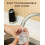 2 Pack Gravity Electric Salt and Pepper Grinder Set Automatic Battery Powered Salt Mill, Adjustable Coarseness, with Blue LED Light 5