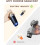 2 Pack Gravity Electric Salt and Pepper Grinder Set Automatic Battery Powered Salt Mill, Adjustable Coarseness, with Blue LED Light 7