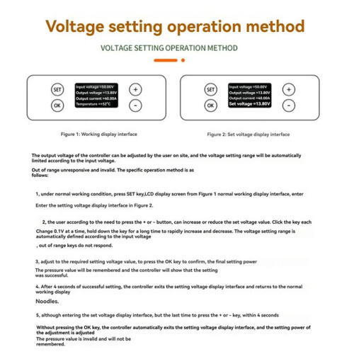 MPPT Solar Controller with LCD Display 20-85V Voltage Adjustable Efficient Photovoltaic Step-Down Module 2