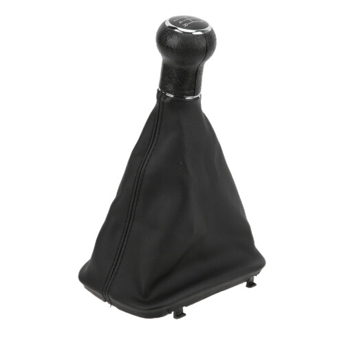 Gear Shift Knob & Boot Cover Replacement for A6 C5 A4 B5 A8 D2 1998-2000 Black 1