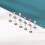 Πολύχρωμα δαχτυλίδια Labret Lip Studs Push-in, από ανοξείδωτο ατσάλι, 12 τεμάχια 8