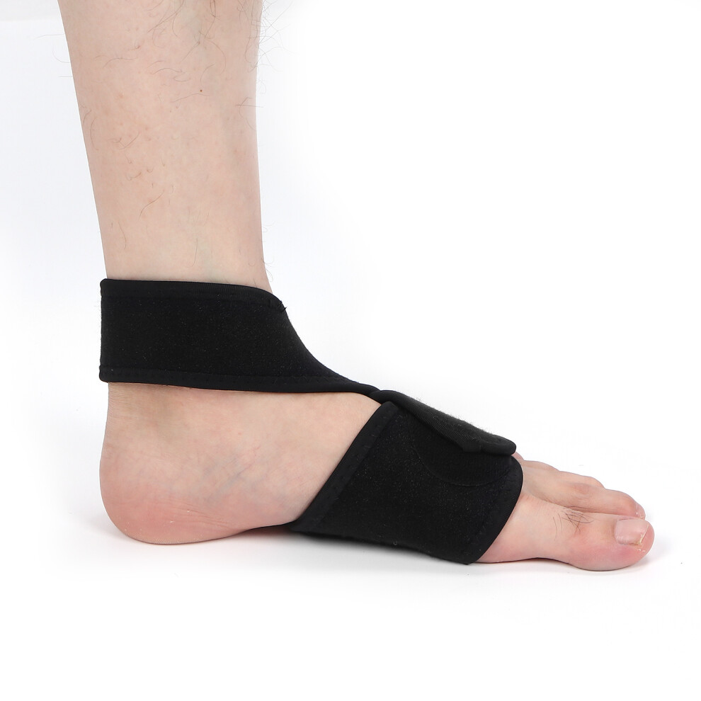 Adjustable Foot Drop Brace for Left Foot, Soft Elastic, Varus Valgus Correction