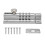 Rust-Resistant 4 Digit Combination Bolt Lock for Pool Fence Gate Silver Durable 2