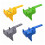 Wood Boring Jigs Tool Kit Includes Adjustable Limit-8Pcs Yellow 2