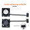 4X 3D Printer Hotend Koelventilator  Koelventilator PWM Temperatuurregeling voor  P1S P1P 8