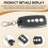 10x for KING GATES STYLO2K Remote Control Transmitter 433.92MHz Rolling Code, Garage Gate Controller 3