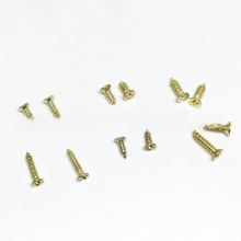 Antique Style Micro Screw Set, Solid Brass Wood Screws, Flat Countersunk Head, Phillips Drive, Perfect For Diy Projects, Corrosion Resistant