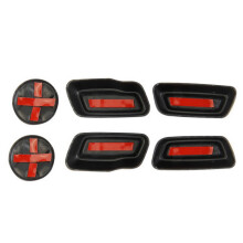 Auto Koolstofvezel Stoelverstelling Knoppen Decals Decoratie Cover Trim voor Grand Cherokee 2021 2022