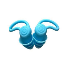 Tapones de Silicona para los Oídos para Dormir - Reducción de Ruido para Estudio, Trabajo, Conciertos y Viajes, 2 Pares Azules
