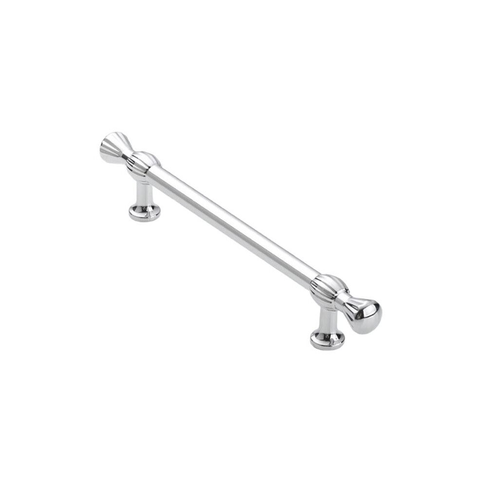 Vintage Brass Cabinet Handle Chrome Silver Drawer Knob For Wardrobe And Dresser Pitch-Row-128Mm 4711242194117
