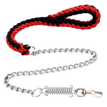 Strangzugseil, Gewebte Hundekette, Nylon-Hundegurt, Haustier-Schweißkette, Robuste Metall-Hundeleine