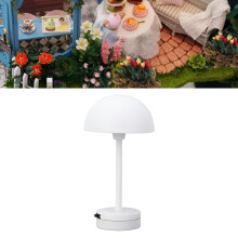 Miniature Battery-Operated White Dollhouse Lamp 5.8cm for Living Room