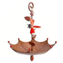 Mangeoire à Oiseaux en Forme de Parapluie, Décoration D'Extérieur, Robuste, Suspendue à un Arbre, Créative, pour L'Extérieur B