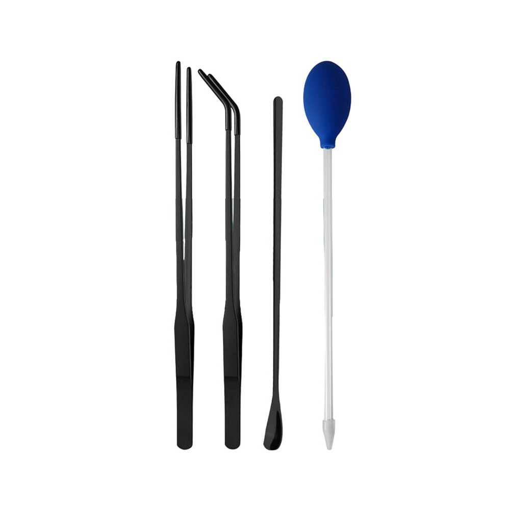 Saudism Coral 4 In 1 Aquarium Feeder Kit With Feeders Tweezers Fish Feeding Tongs Tweezers For Spider