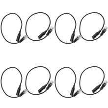 8pc 3.5mm Stereo Audio Headset to for Jack Female to Male RJ9 Plug Adapter Converter Cable Cord