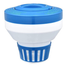 Floating Chlorine Dispenser, Pool Spa Chlorine/Bromine Floater,7" Large Capacity Floating Chlorinator & Bromine Holder