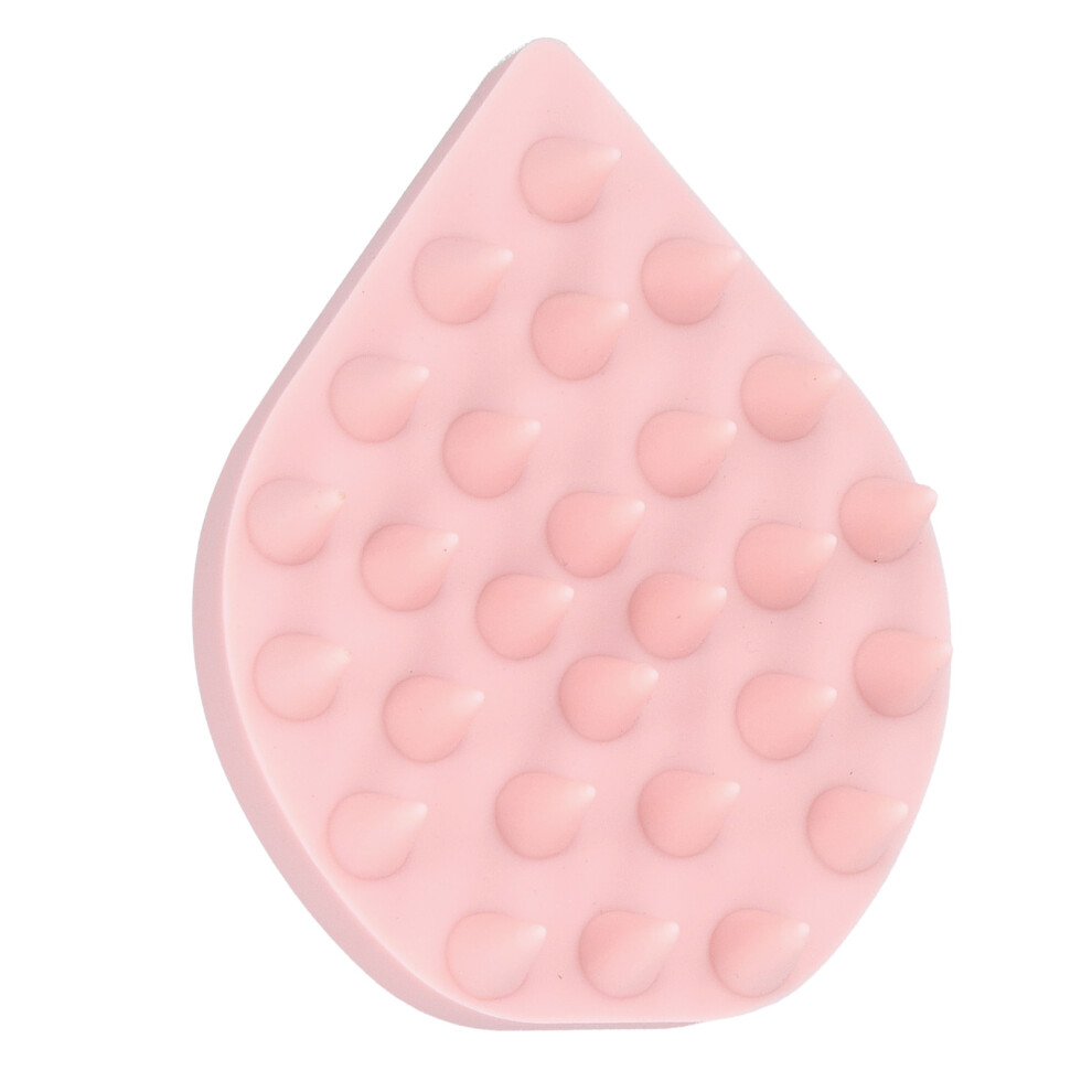 Pink Silicone Scalp Massage Brush Hair Cleaner Bathing Shower 72G