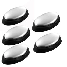 5 Packs Stainless Steel Bar Soap, Metal Soap Bar Odor Removing Bar, Remove Odor of Onion, Garlic and Fish