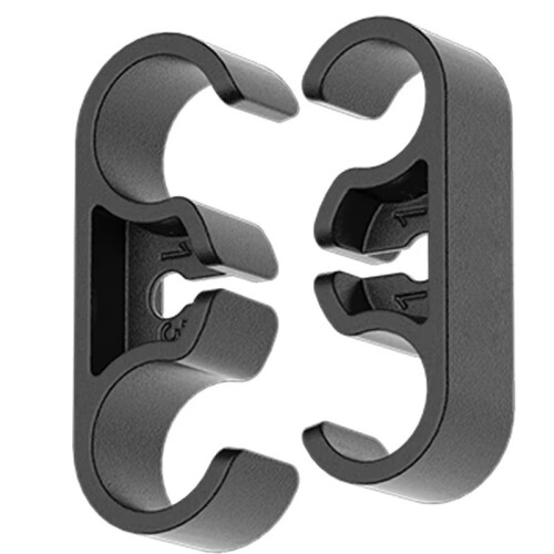 2X Universal Computer Water Cooler Tube Pipe COMB Arrange Fixed Buckle Clip PC DIY Accessory  Clips Black 2