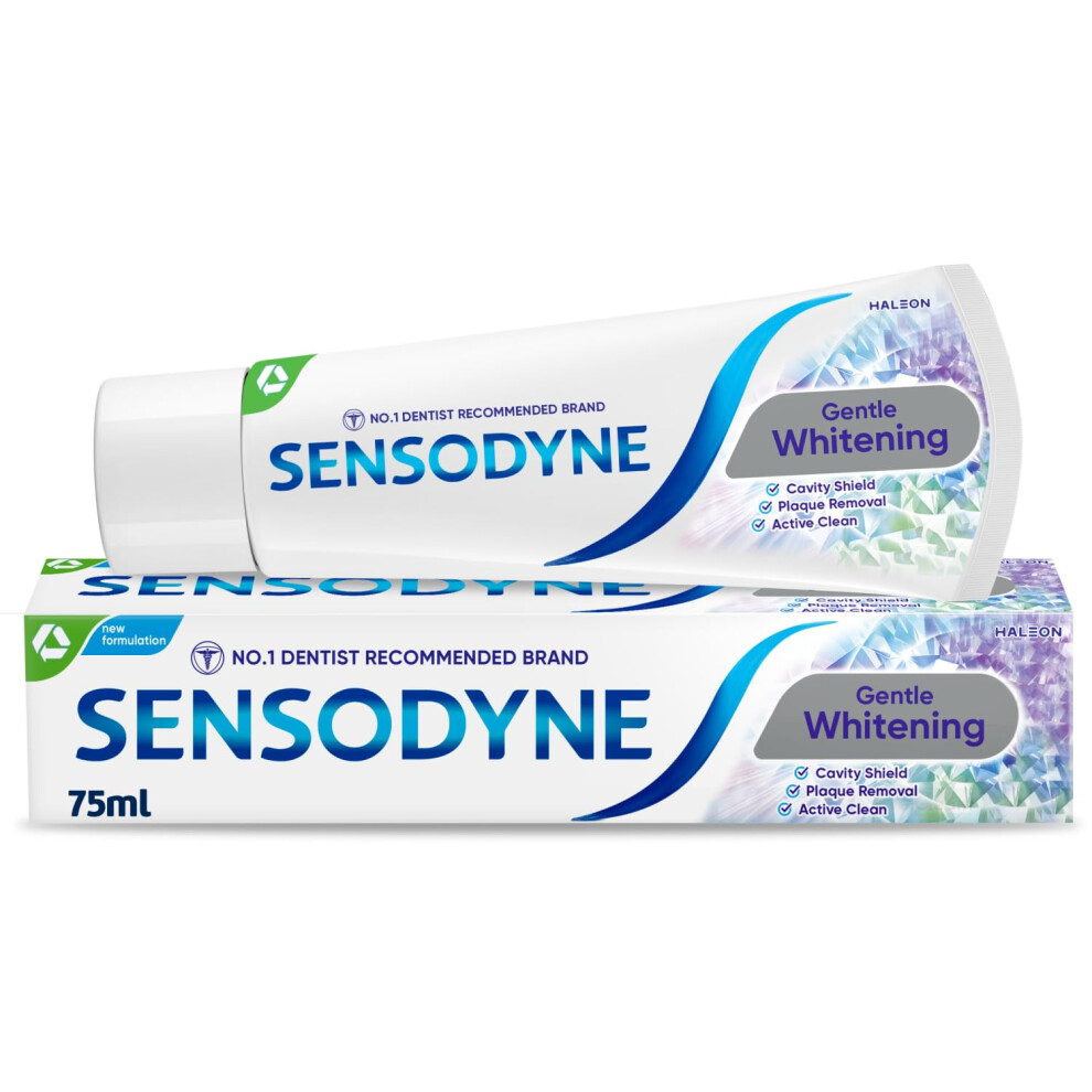 Sensodyne Toothpaste Sensitive Daily Care, Gentle Teeth Whitening Toothpaste For Everyday Care, 75Ml