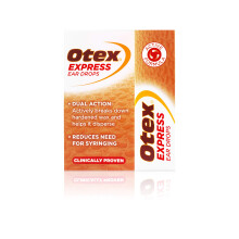 Otex Express Ear Drops. Clinically Proven Ear Wax Removal Drops for Excessive