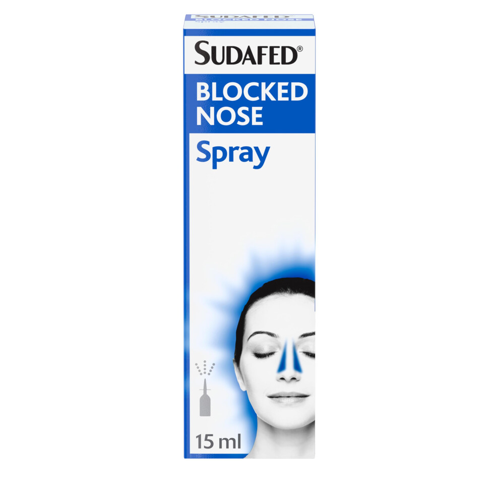 Sudafed Blocked Nose Spray (1 X 15Ml) Relief From Congestion Caused By