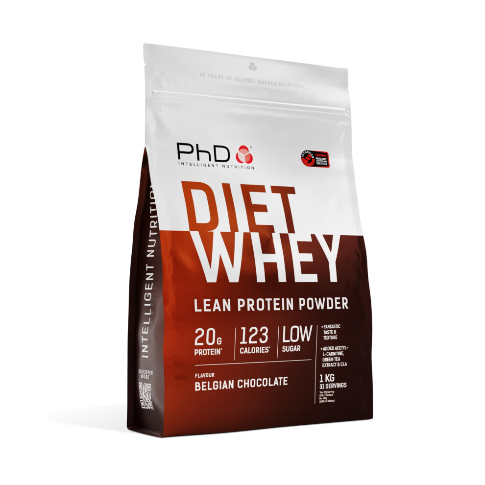 Phd Nutrition Diet Whey Lean Protein Powder | Belgian Chocolate Whey Protein