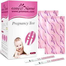 Easy@Home 20 Pregnancy Test Strips for Early Detection 10 MIU/ml|Width of 5mm