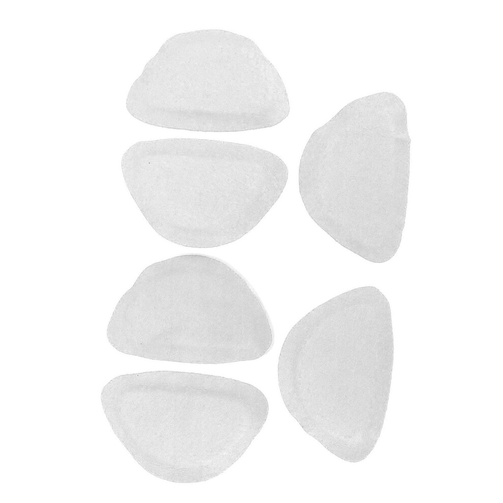 3 Pairs White Heel Cushions Thick Anti Friction Inserts 0.7x7x10.7cm