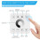 3X RF Wireless Wall- Mounted Touch Panel Dimmer Control for DC5-24V 30A Single Color LED Strip Lighting 5